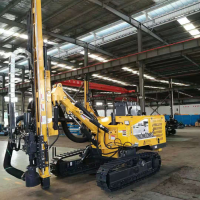 SK160 crawler mounted DTH drilling rig